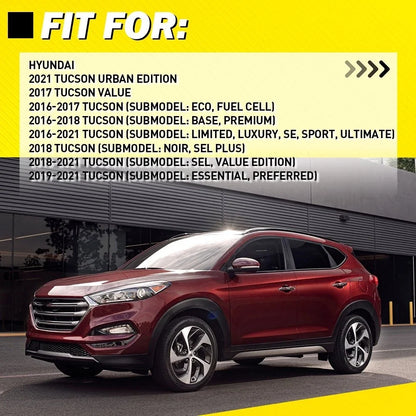 Chrome Exterior Door Handle for Hyundai Tucson (2016–2021) 2X