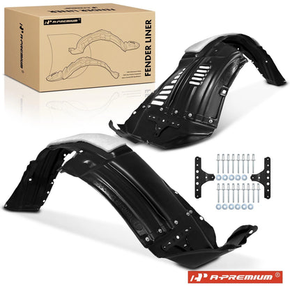 2X Front Inner Fender Liners w/Insulation Foam for Lexus GX460 (2014–2023) - 5380660071, 5380560071, LX1248123, LX1249123