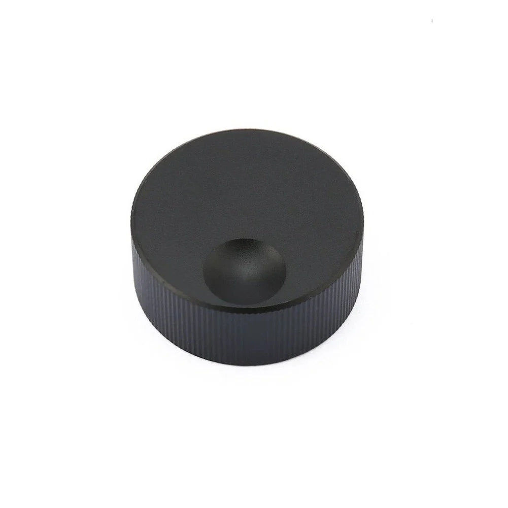 32mm Black Aluminum Potentiometer Volume Knob for 6mm Shaft