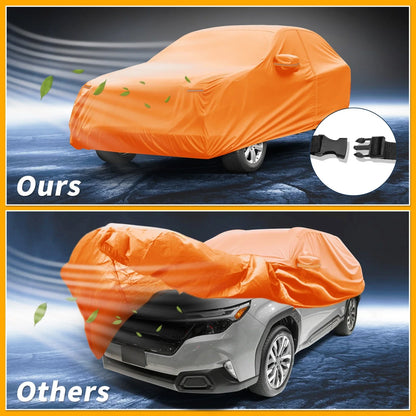 Waterproof Car Cover for Subaru Forester (2014–2023) - Orange, Zippered