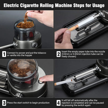 Electric Cigarette Rolling Machine Portable Tobacco Injector