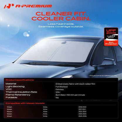 Sunshade for Nissan Kicks (2018–2024) - Nissan Kicks Sun Shade, Kicks SunShade