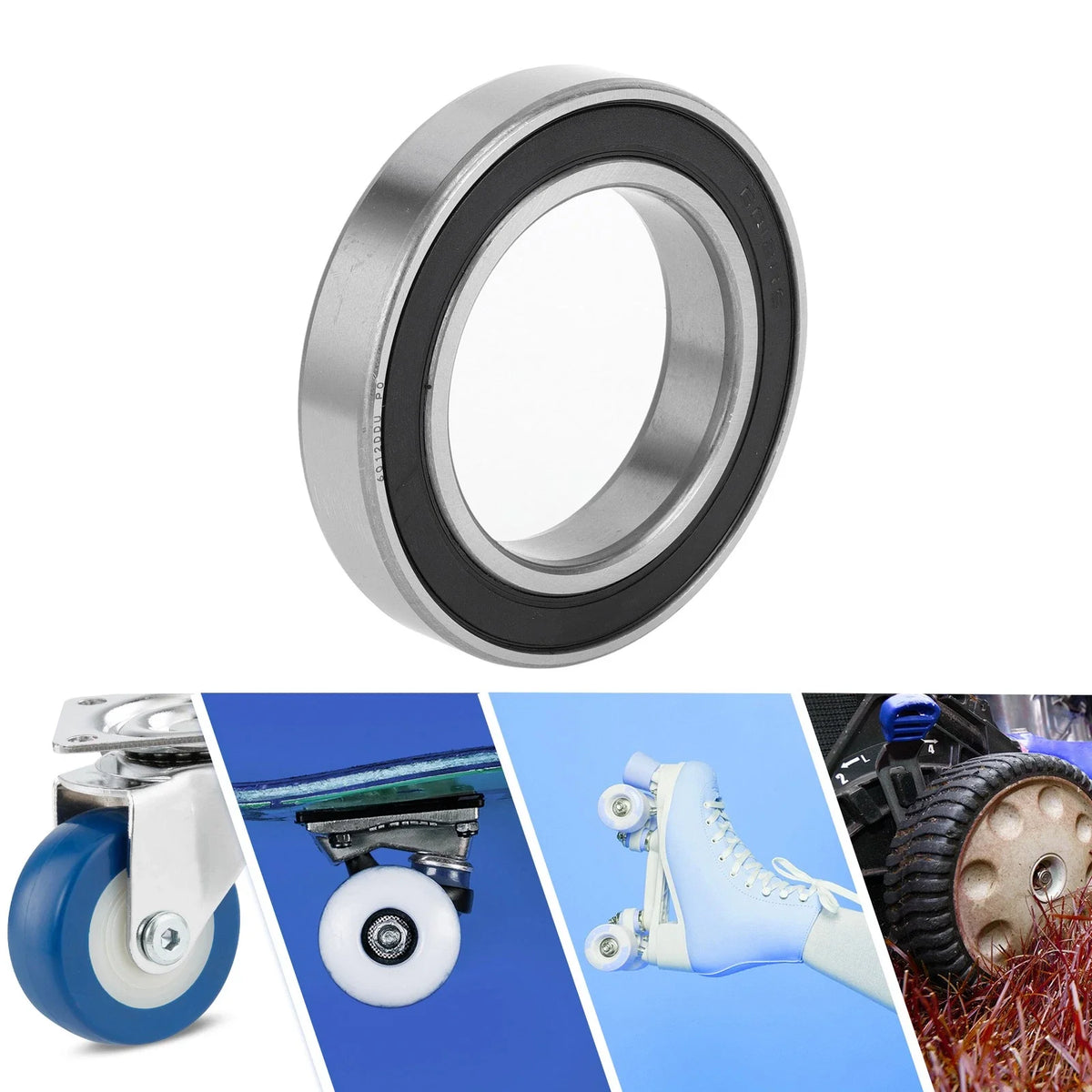 Deep Groove Ball Bearing 6012DDU for Scooter Skateboard Wheel (P0)