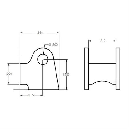 Shock Bracket for Ridetech (90000380)