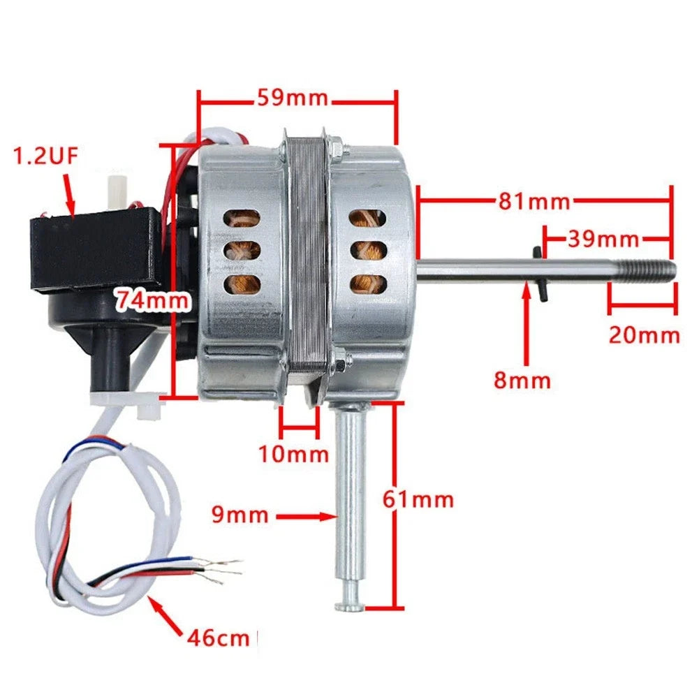 FT-30 Fan Motor for Appliances (Clear Wiring)