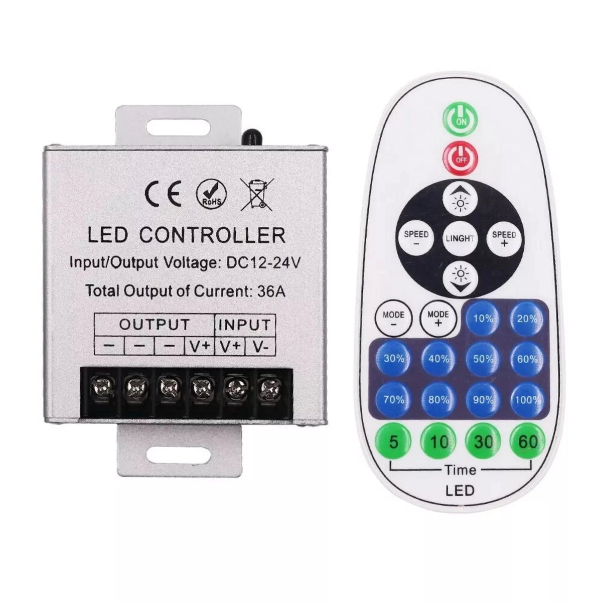 Remote Controller for LED Lighting (12V, 24V)