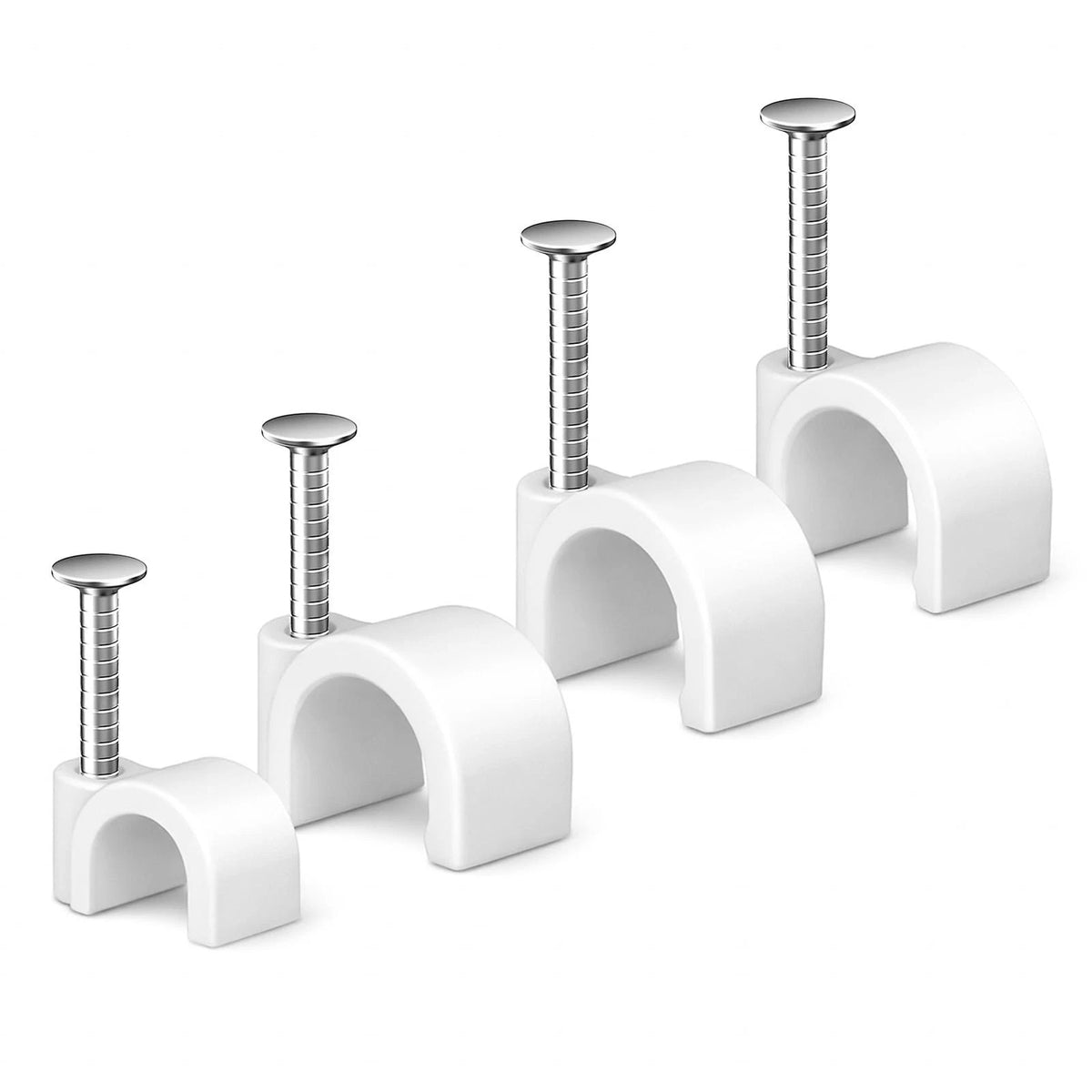 Pack of 200 Cable Wire Clips for Automotive Use (4mm, 6mm, 8mm, 10mm)