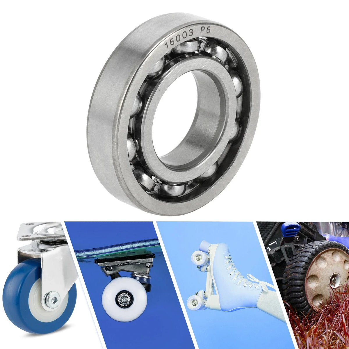 Deep Groove Ball Bearing 17x35x8mm for Scooter Skateboard (1 Pc)