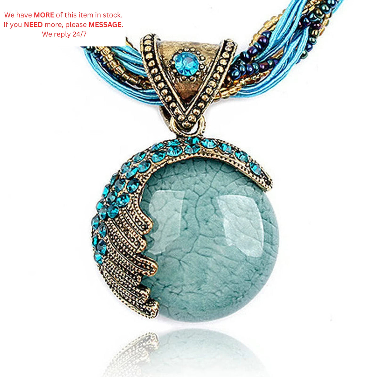 Turquoise Pendent Necklaces for Women (Bohemian Style)