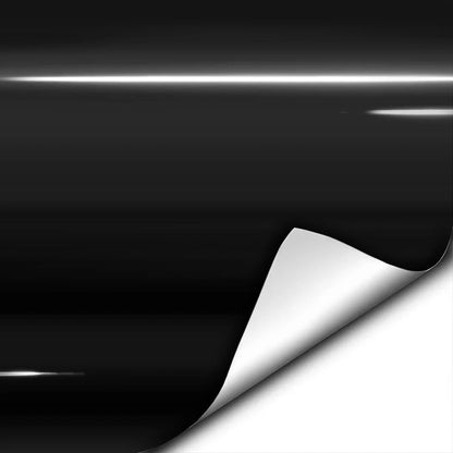 Gloss Black Vinyl Wrap Adhesive Film 1ft x 5ft for Automotive Use
