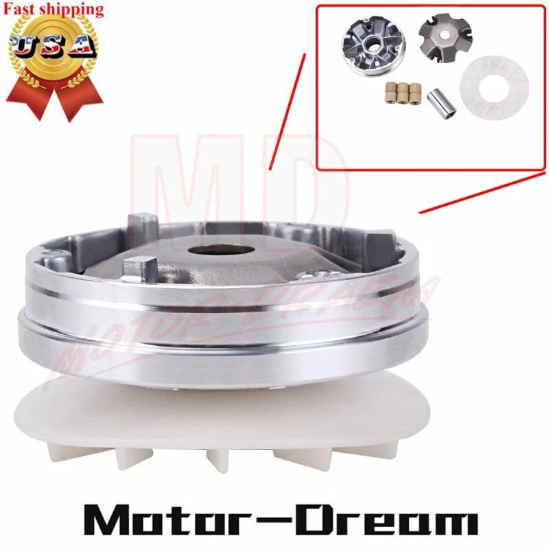 Clutch Variator for GY6 49cc 50cc Scooter Moped ATV Go Kart (49cc–50cc)