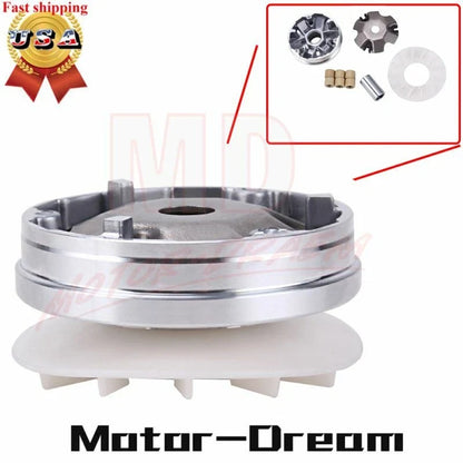 Clutch Variator for GY6 49cc 50cc Scooter Moped ATV Go Kart (49cc–50cc)