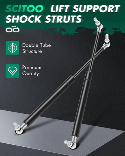 2X 17 Inch Heavy Duty Lid Lift Supports for RV Bed Cabinets (100 lb/445N)