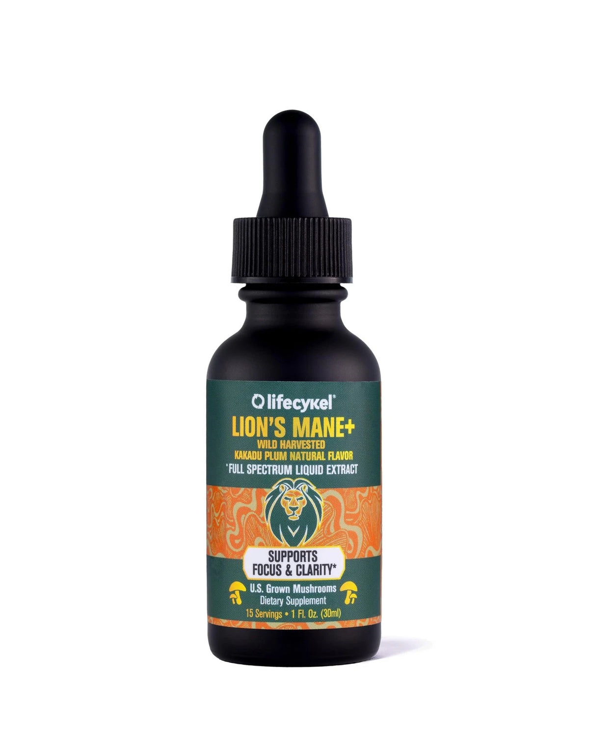 Lion's Mane Mushroom Extract with Kakadu 1 Fl Oz (Pack of 1)