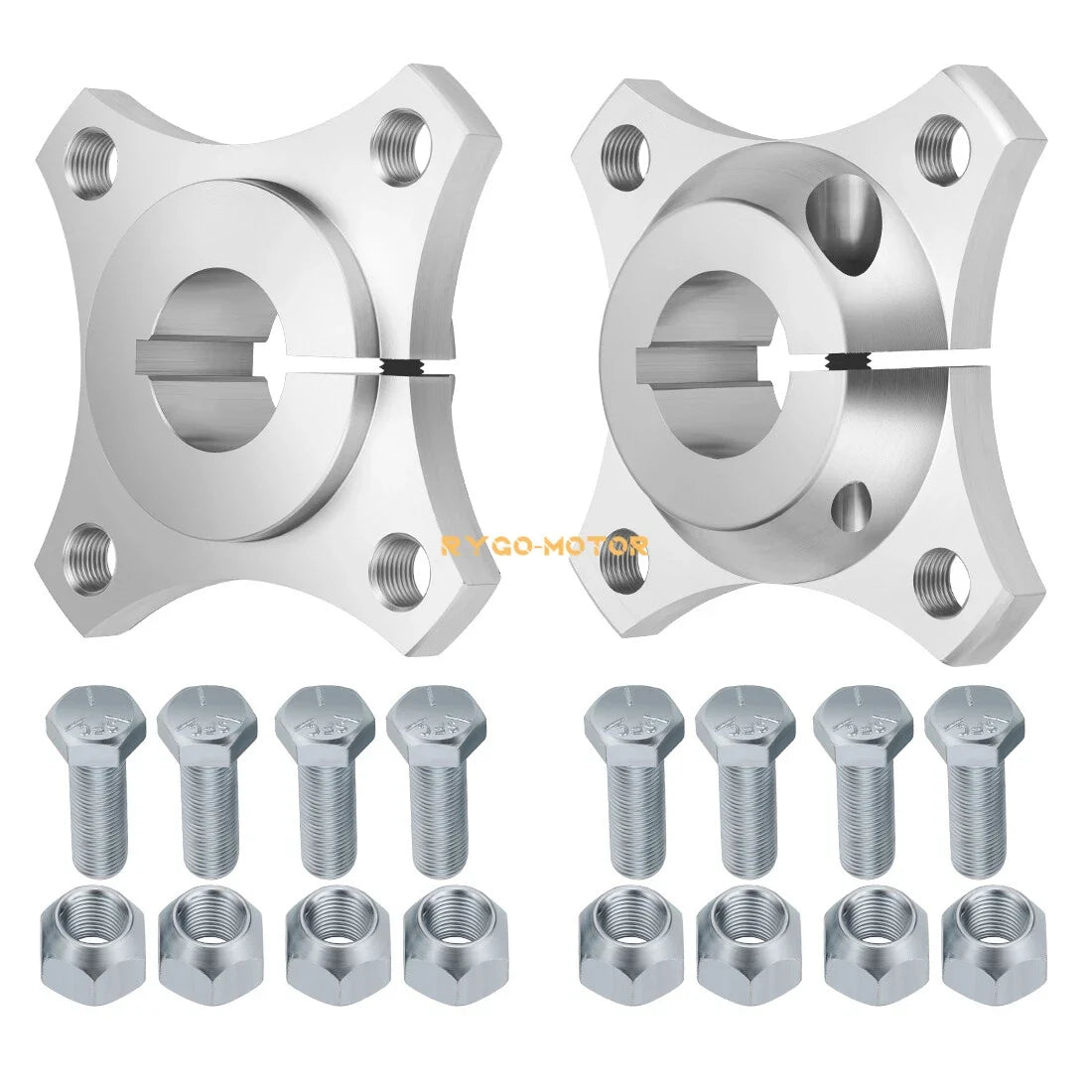 Set of 2 Rear Aluminum Wheel Hubs for Go Kart (Off Road, Wagon, Buggy)