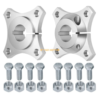 Set of 2 Rear Aluminum Wheel Hubs for Go Kart (Off Road, Wagon, Buggy)