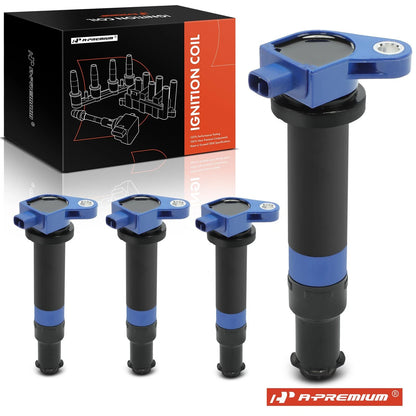 Set of 4 Ignition Coils for Hyundai Accent Kia Rio (2006–2011) 2730126646, 2730126640, UF499