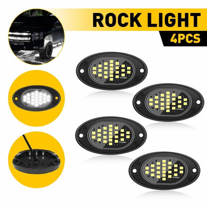 4X LED Rock Lights for SUV Pickup Truck (Offroad)
