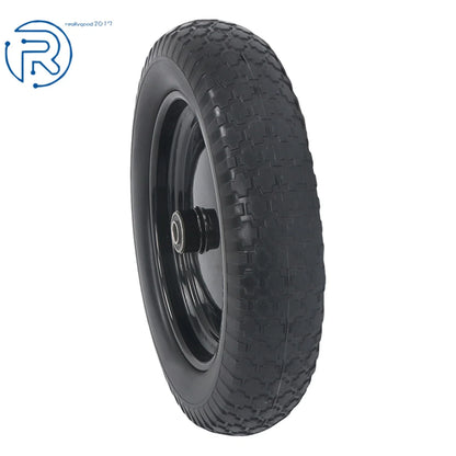 2-Pack Flat Free Tire Wheel for Wheelbarrow (14.5"×4.00-8)