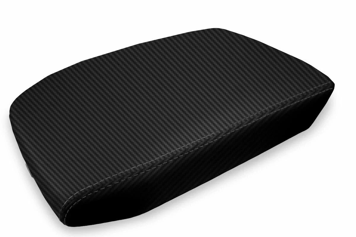 Carbon Fiber Console Lid Armrest Cover for Volkswagen Atlas (2018–2021)