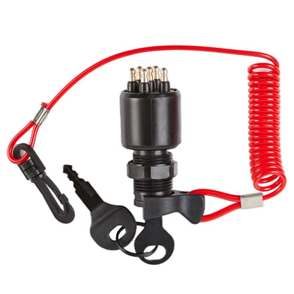 Ignition Switch Key w/Lanyard for Johnson OMC Evinrude (1996–Up) 5005801