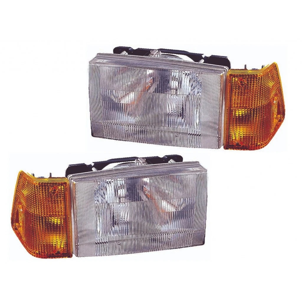 Headlight and Signal Light Combo for Volvo (1996–1998) PLX-M0-373-1103L-ASCY-CL360A55, WH2502100, WH2503100