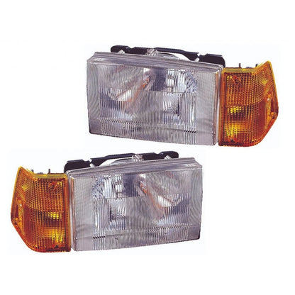 Headlight and Signal Light Combo for Volvo (1996–1998) PLX-M0-373-1103L-ASCY-CL360A55, WH2502100, WH2503100