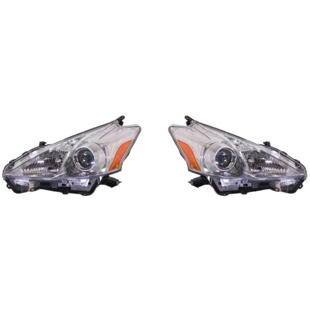 Headlight Assembly Pair for Toyota Prius v (2012–2014) PLX-M0-TY1297-A001L-CL360A1, TO2518137, TO2519137
