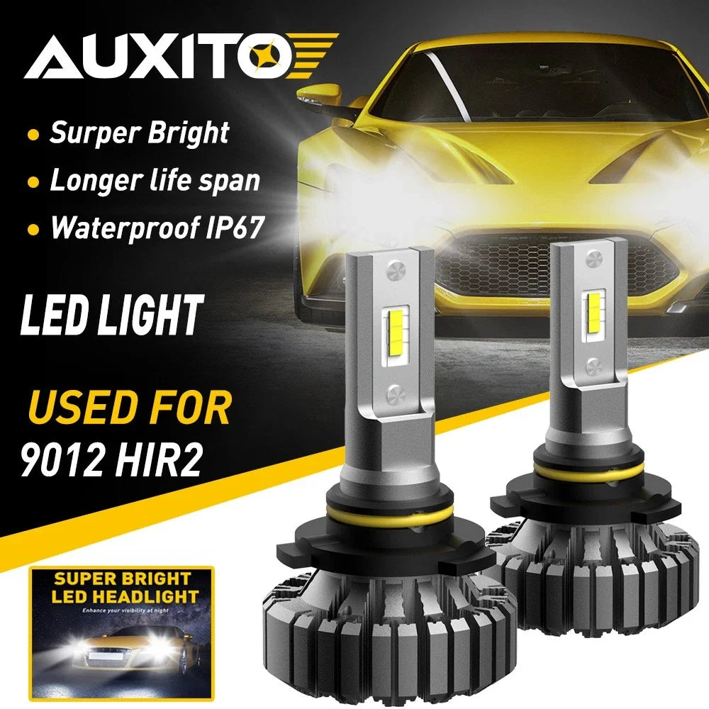 2X 9006 LED Headlight B3 for Chevrolet TrailBlazer Impala Malibu Cavalier Astro (2002–2009)