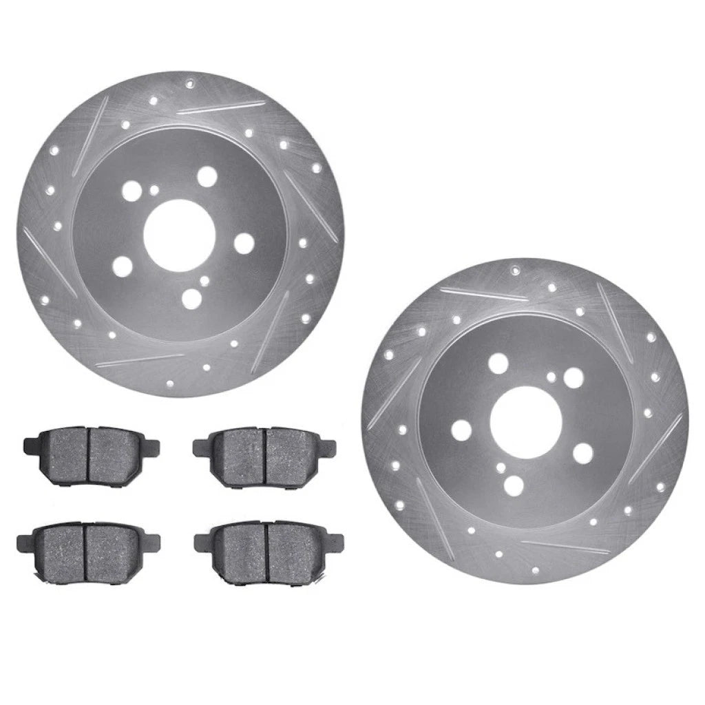 Rotor Set with Brake Pads for Toyota Prius Prime (2022) ALX-PAU-DF-7512-76140-CLA2