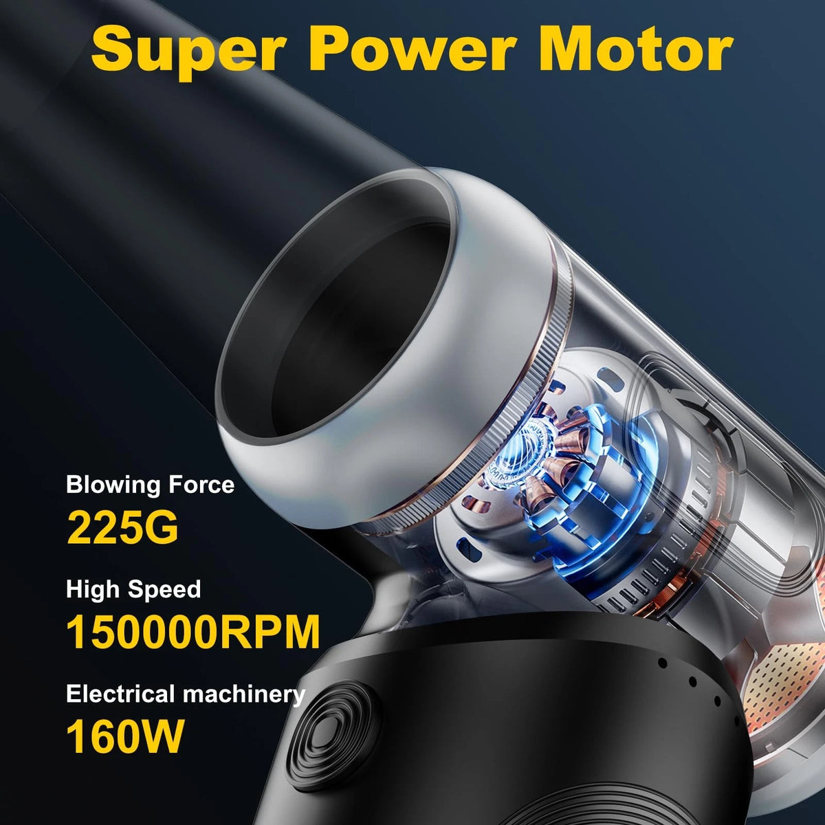Rechargeable Cordless Mini Air Duster for Automotive Cleaning
