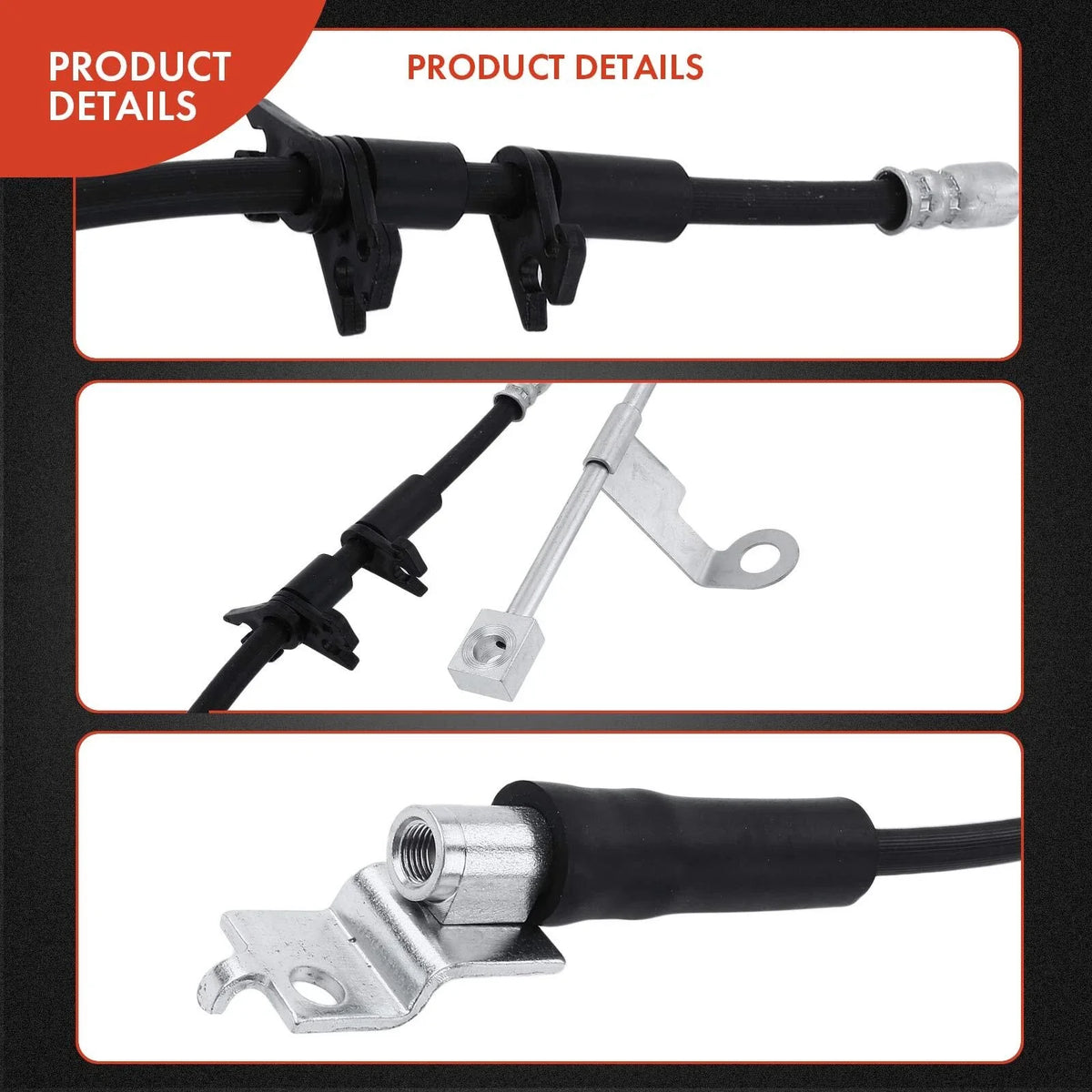 2X Front Brake Hydraulic Hose for Dodge Viper (1992–2002)