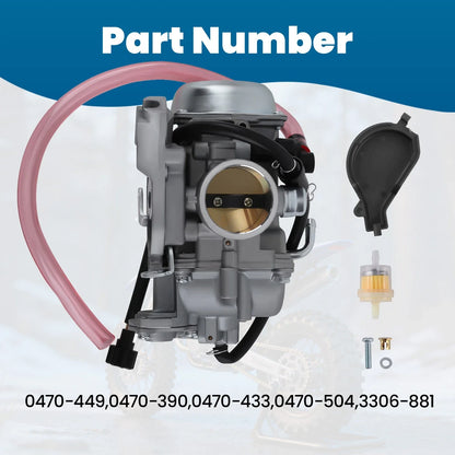 Carburetor Assembly for Arctic Cat DVX 300 (2009–2015) 0470-449 0470-390