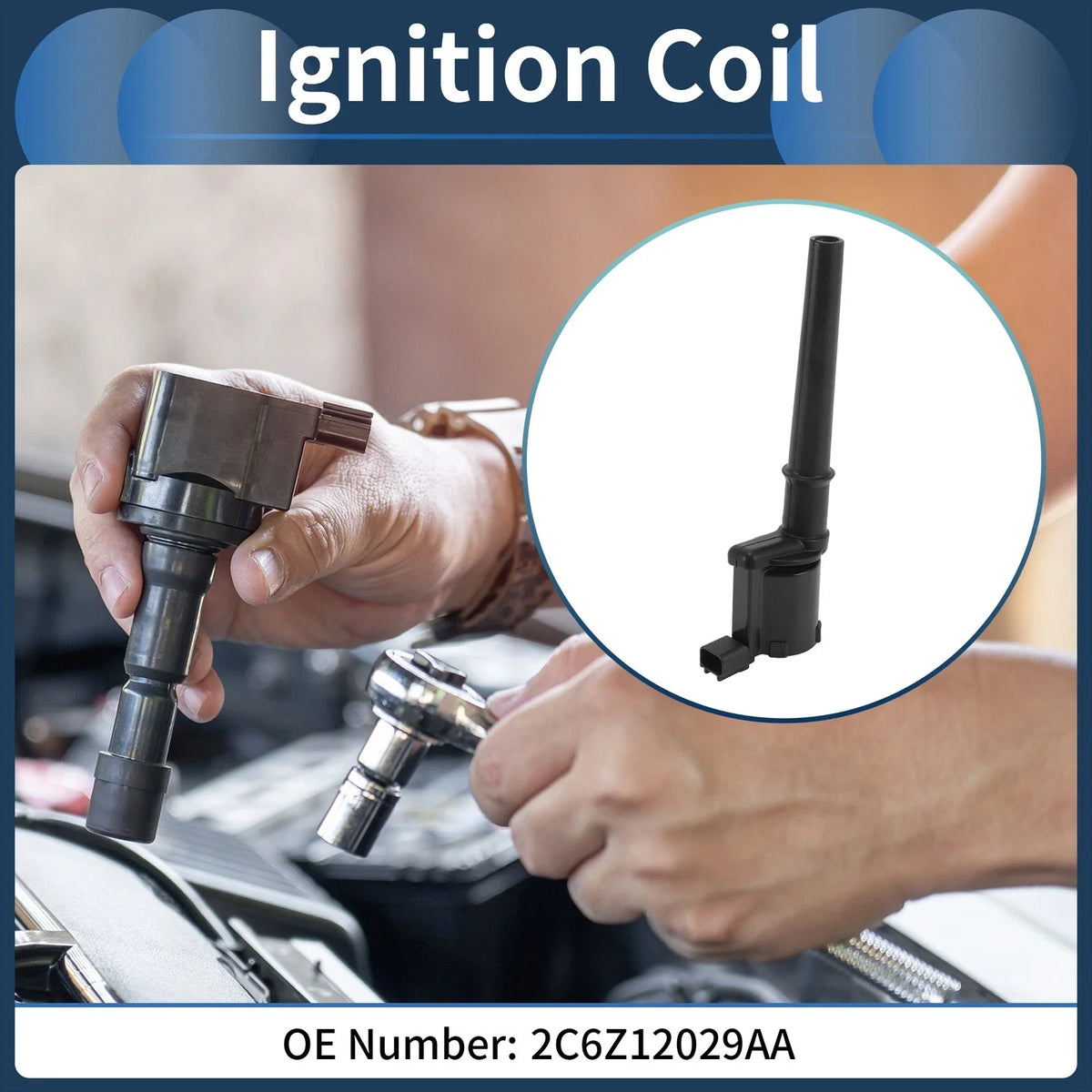 Ignition Coil Pack No. 2C6Z12029AA for Ford Mustang (1999–2014)