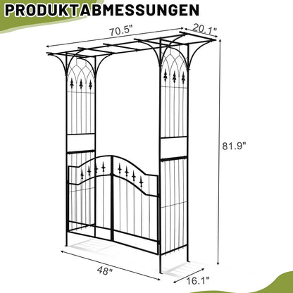 7 FT Metal Arch Stand for Outdoor Garden Party Decoration
