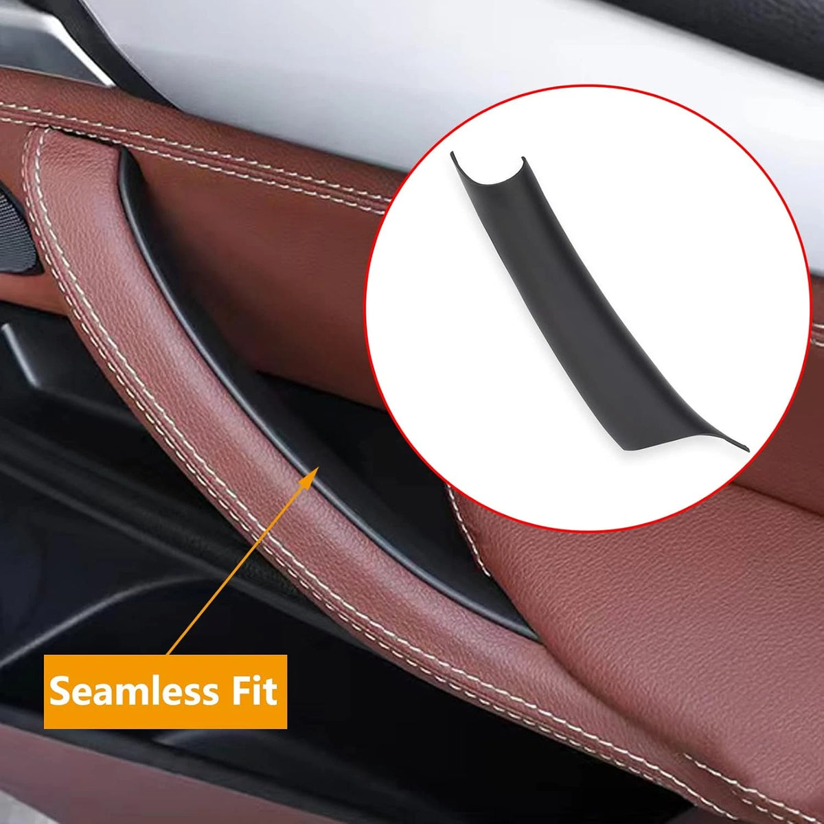 Inner Door Panel Handle Pull Trim Cover for BMW X5 F15 (2014–2018), X6 F16 (2015–2018)