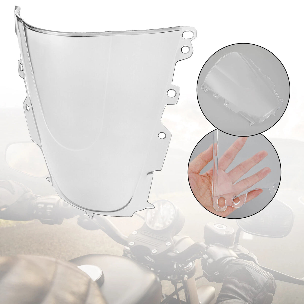 ABS Windshield for Yamaha YZF R1 (2020–2022) WIN-Y464-CLE