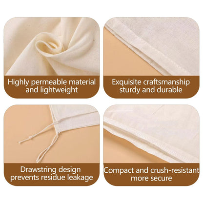 30 Pcs Natural Cotton Spice Bags for Various Sizes (M, L)