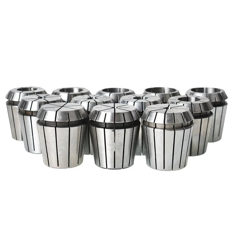 Set of 12 Spring Collets for ER40 (Compatible with Various Models)