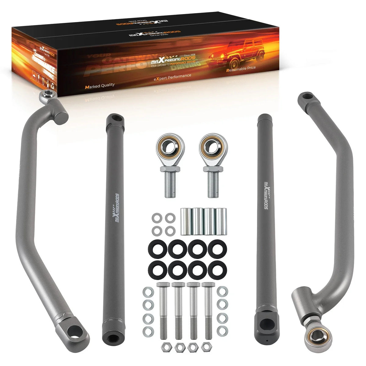 High Clearance Rear Radius Rods Kit for Polaris RZR 1000 XP EPS (2015)