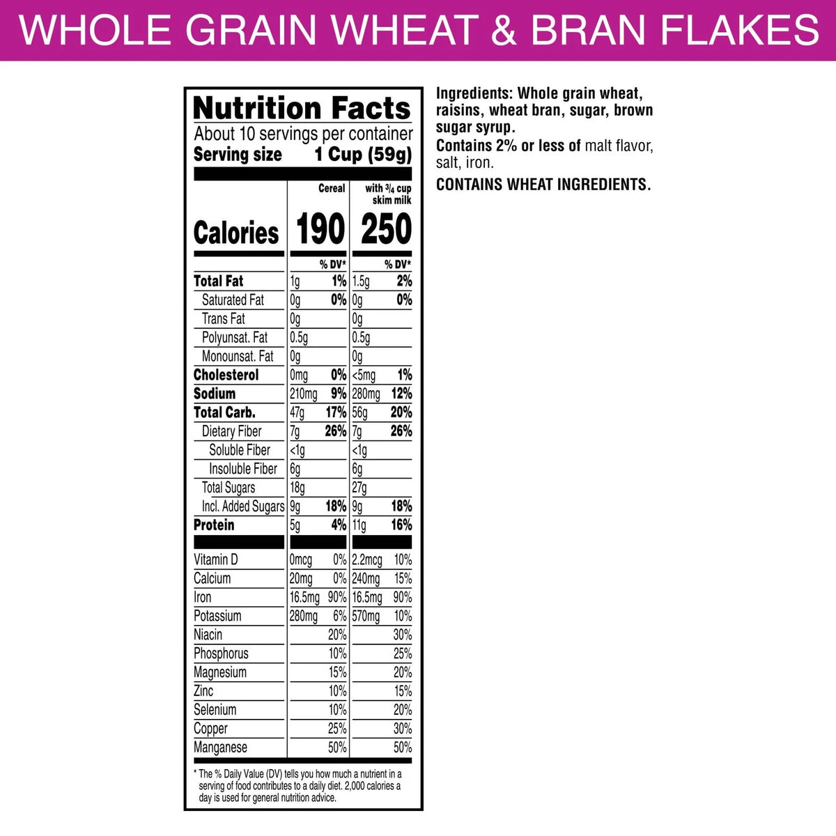 Raisin Bran Cereal for Breakfast (20.9oz)