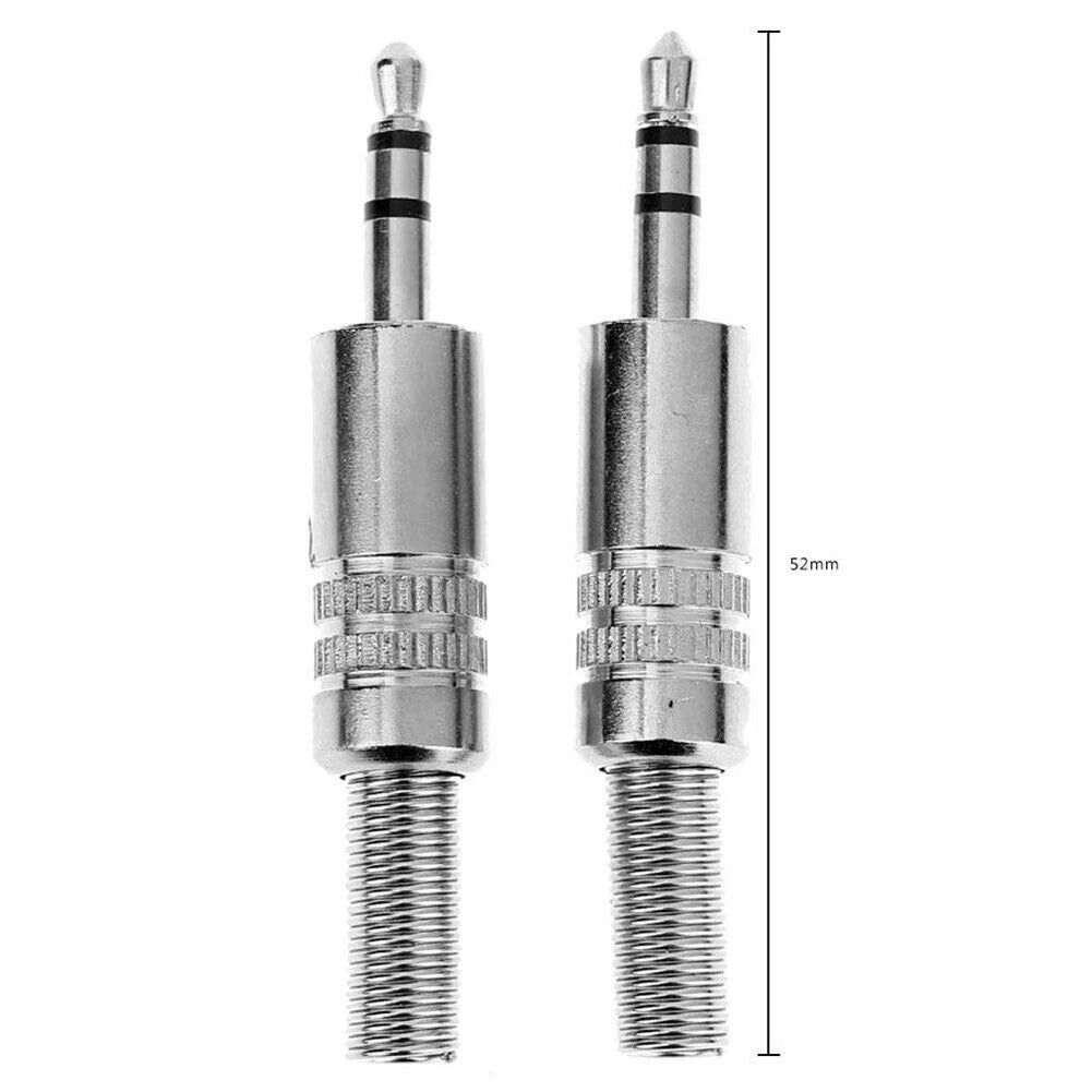 40Pcs 3.5mm Stereo Male Audio TRS Plug Adapter Connector