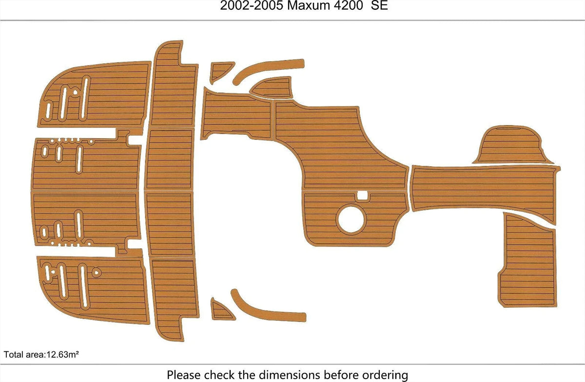 Swim Platform EVA Pads for Maxum 4200 (2002–2003)