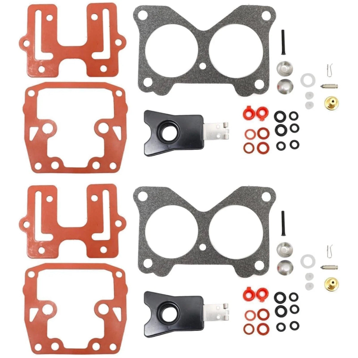 2Pcs Carburetor Kit for Johnson/Evinrude Outboard (434888, 435443, 0439076, 18-7046)