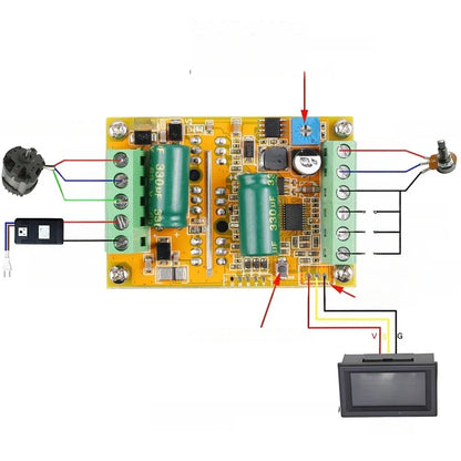 Brushless DC Motor Driver Board for PWM Analog Hall Throttle (Compatible)