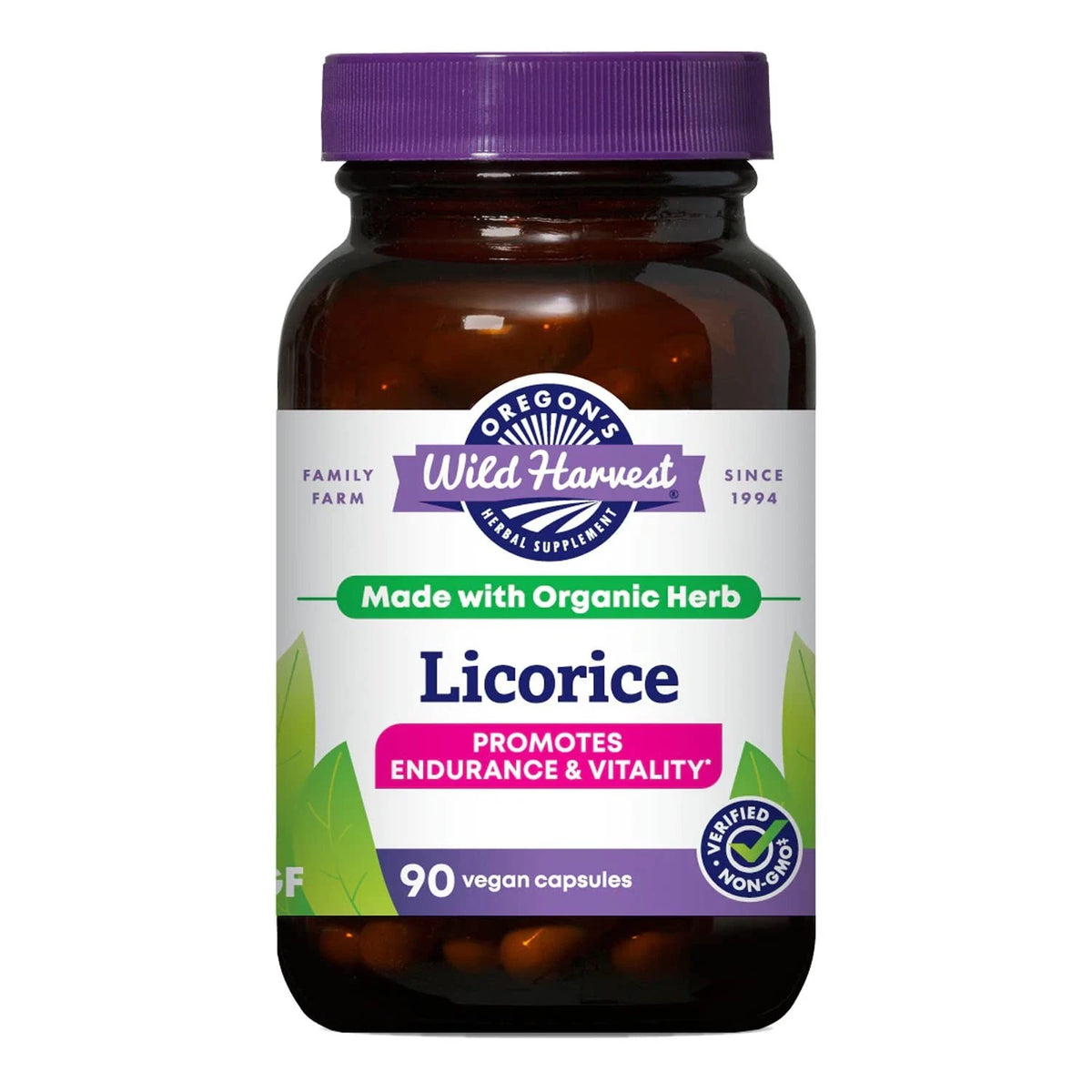 Organic Licorice Root 90 Count for Herbal Supplements (Pack of 1)