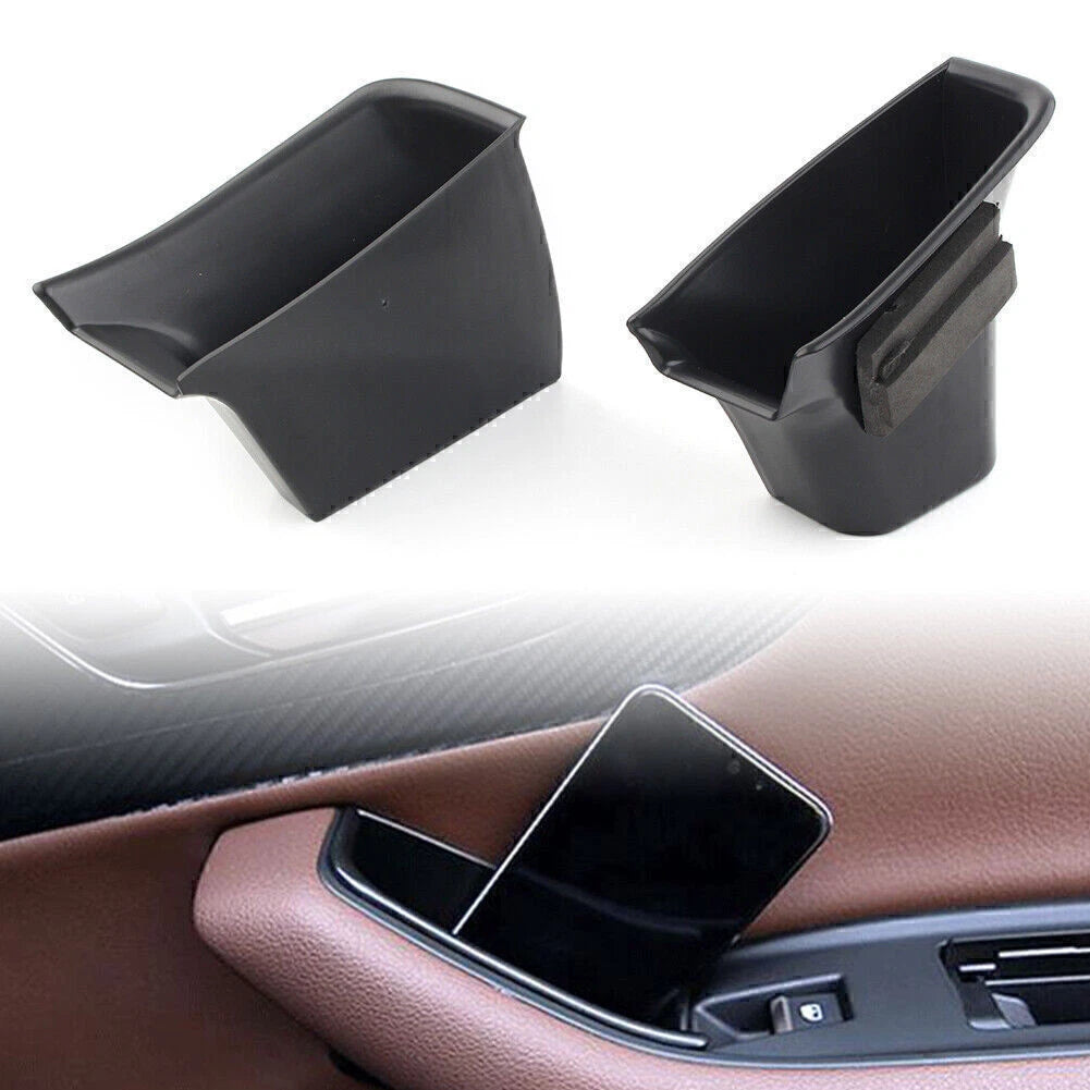 2X Front Door Handle Armrest Storage Box Tray for Audi Q7 (2016–2018)