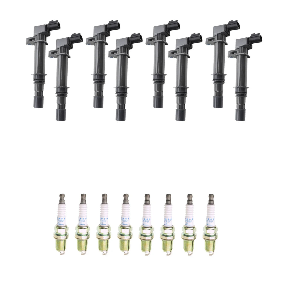 Set of 8 Ignition Coils & NGK Platinum Spark Plugs for Dakota 4.7 V8 (2005–2011)