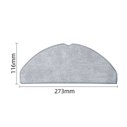 Set of 4 Microfiber Mop Cloths for Vyzzle D10 (Robotic Vacuum)