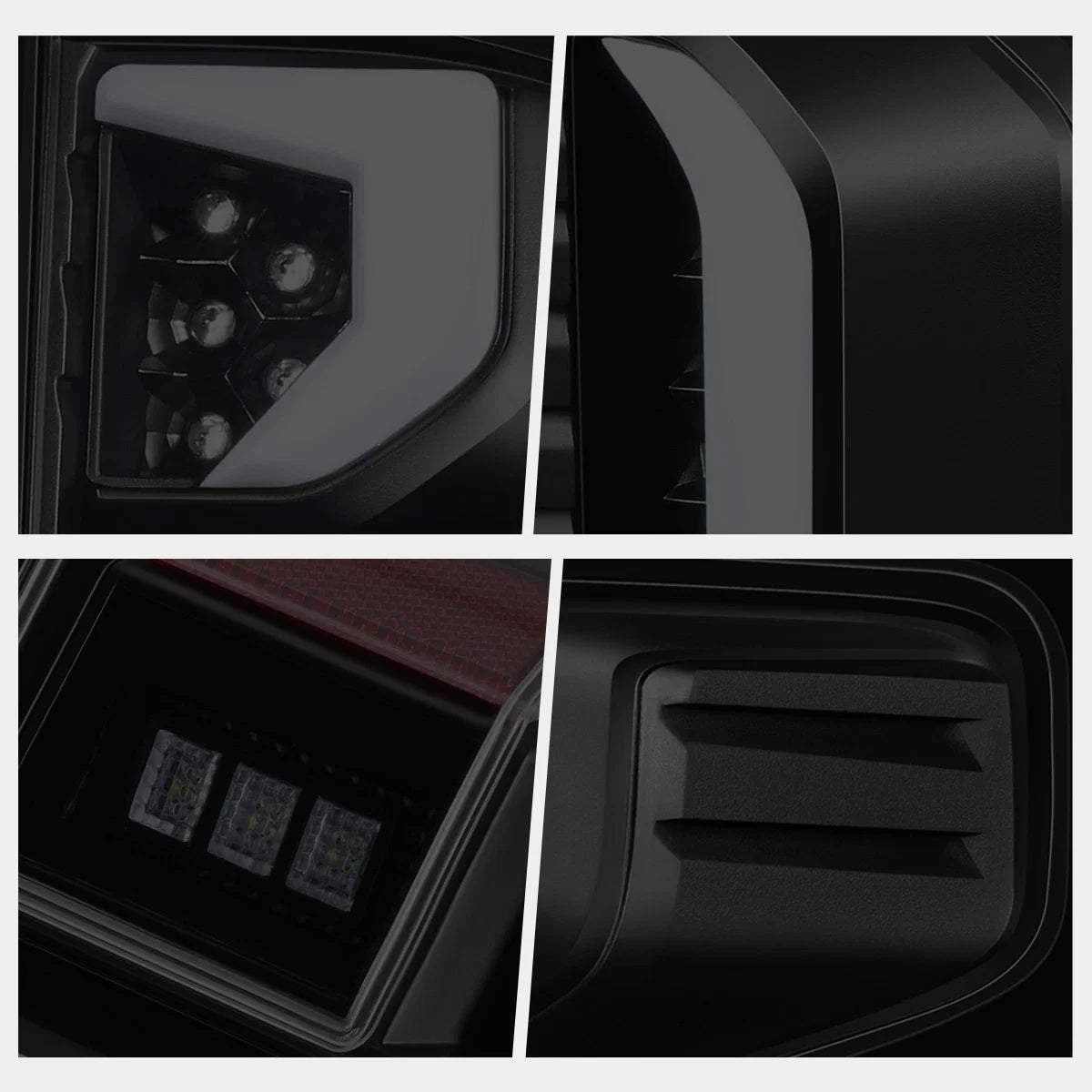 Smoked Lens 3D Bar Full LED Tail Brake Lights for Silverado 1500 LTD WT LT (2019–2024)